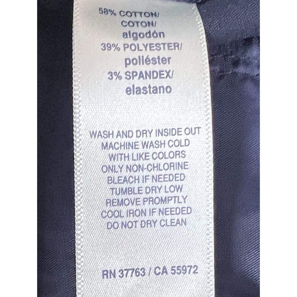 Rafaella Classic Fit Tapered Leg Womens Navy Blue Dress Pants Size 10 Petite NWT - Picture 4 of 8